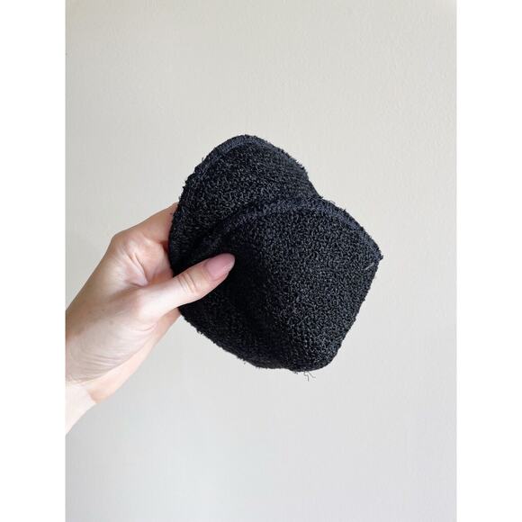 Panache Dress Maxi Hand Woven Dream Weaver Knit Fringe Black Medium Vintage - Picture 9 of 16